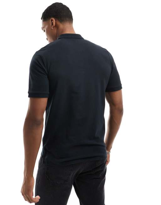 Jack & Jones - Polo zippé - Bleu marine, 2 de 4