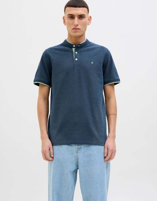 Jack & Jones – Polohemd in Meerblick-Blau