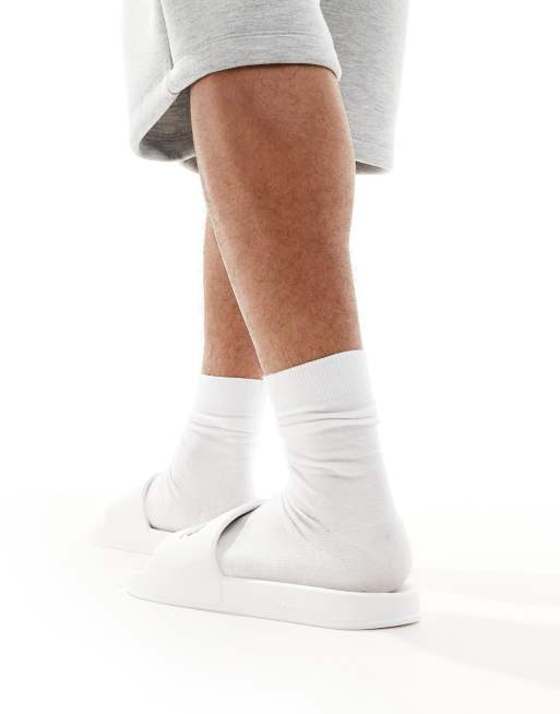 Jack & Jones pool sliders in white, 3 of 4