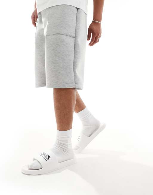 Jack & Jones pool sliders in white, 4 of 4