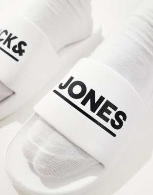 JACK & JONES POOL SLIDES INWHITE 