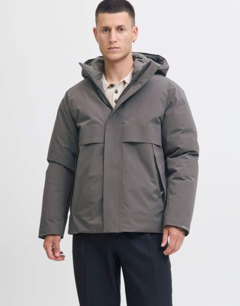 Jack & Jones – Popielata kurtka ocieplana - view 1