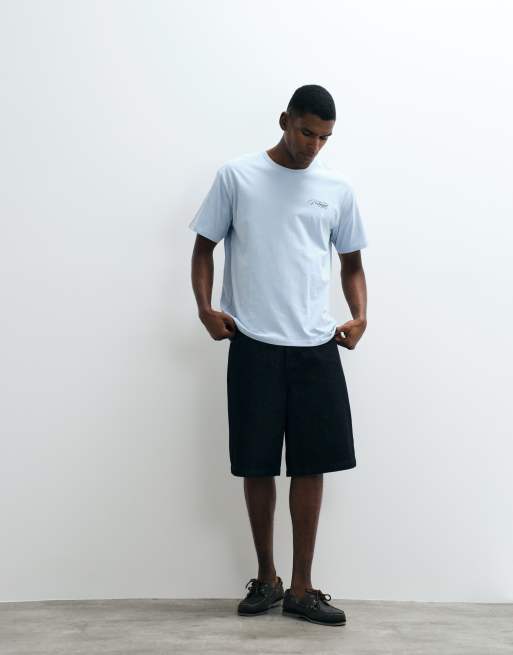 Jack & Jones – Portugal – Blå t-shirt med somrigt tryck baktill, 5 av 5