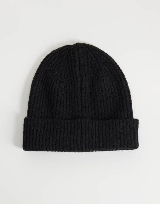 Jack & Jones prążkowana czapka beanie czarna, 3 z 3