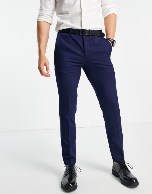 Jack & Jones Premium – Anzughose mit schmalem Schnitt in Blau