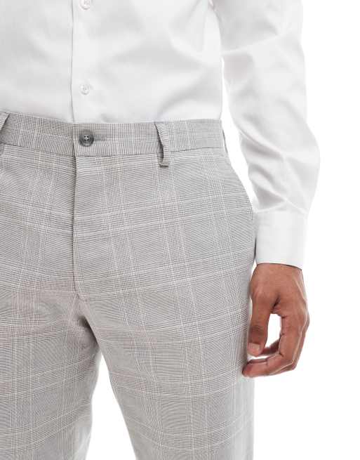 Jack & Jones – Premium – Beige kostymbyxor i linnemix, del av kostym, 4 av 5