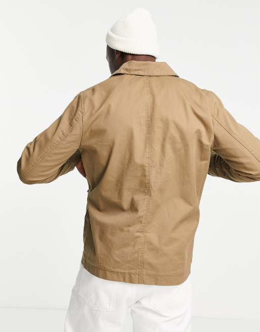 Jack & Jones Premium – Beige skjortjacka i arbetarstil, 2 av 4