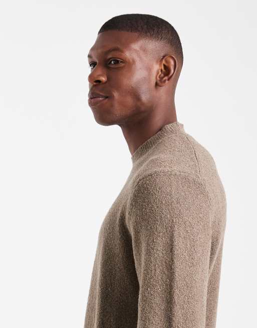 Jack & Jones Premium – Bouclé-Pullover in Beige, 4 von 5