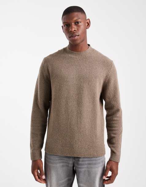 Jack & Jones Premium boucle sweater in beige - view 1