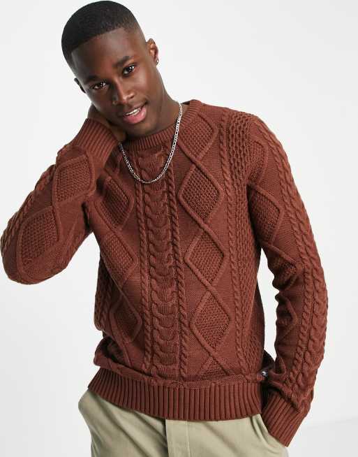 Jack and jones on sale cable knit jumper