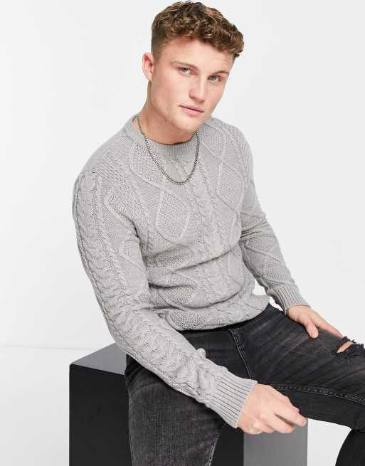 Jack and jones on sale cable knit jumper