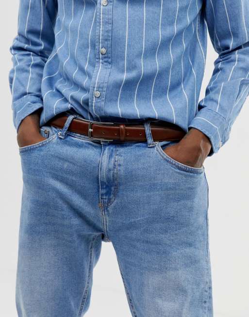 Jack & Jones Premium - Ceinture en cuir - Marron, 3 de 4
