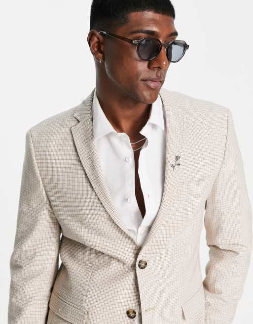 Jack Linen Check Blazer