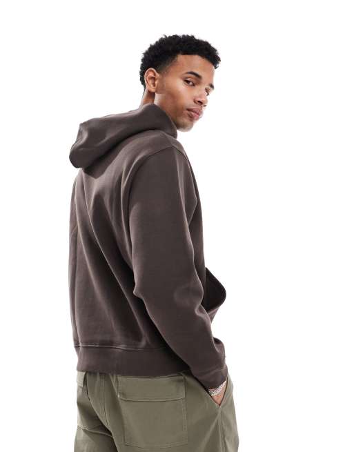 Jack & Jones – Premium – Chokladbrun, kraftig huvtröja i oversize, 400gsm , 3 av 4