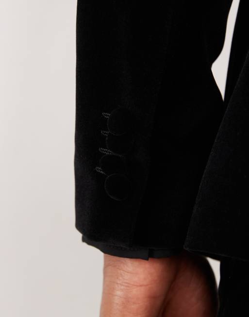 Jack & Jones Premium – Czarna aksamitna marynarka smokingowa, 5 z 5