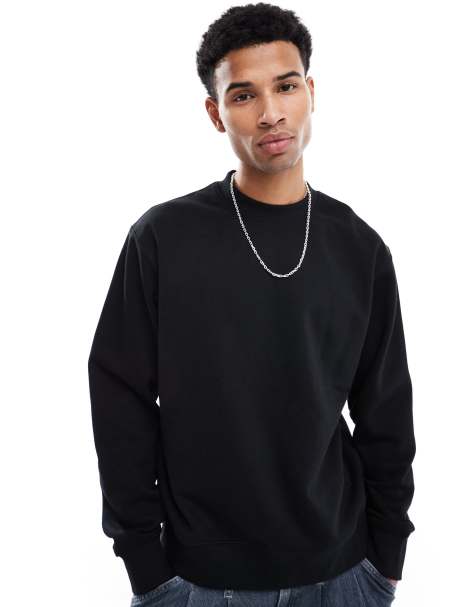 Jack & Jones Premium – Czarna bluza oversize z materiału o gramaturze 400 g/m2 z okrągłym dekoltem - view 1