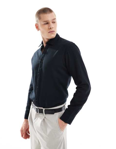 Jack & Jones Premium – Czarna koszula o dopasowanym kroju - view 1