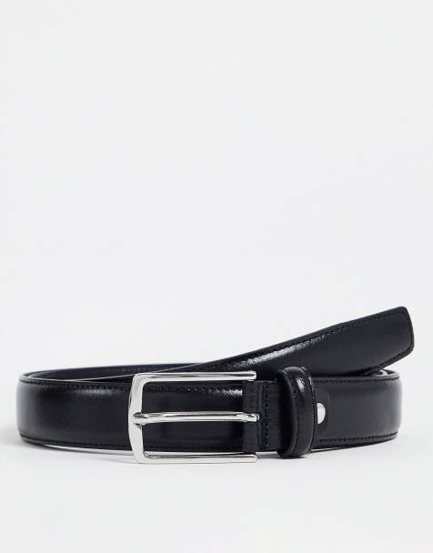 Jack & Jones – Premium – Czarny skórzany pasek - view 1