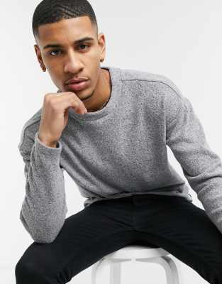 Jack Jones Premium Textured Sweater In Gray