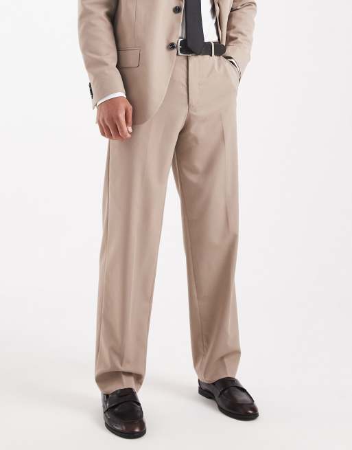 Jack & Jones Premium - Franco - Pantaloni da abito vestibilità comoda beige, 2 di 5