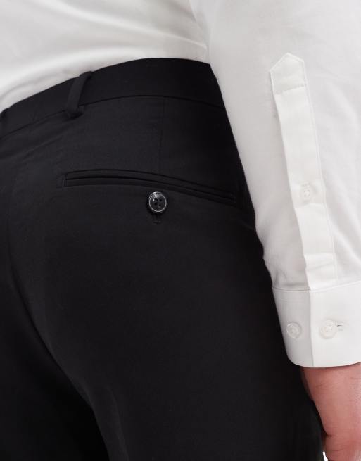 Jack & Jones - Premium - Franco - Sorte habitbukser i afslappet pasform, 2 af 5