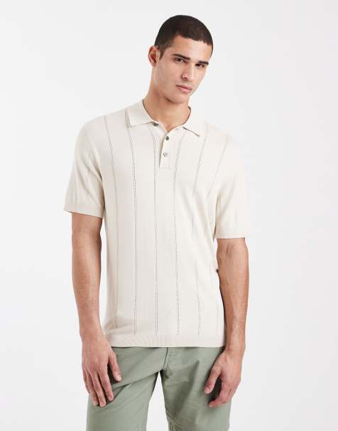 Jack & Jones Premium - Gebreide polo in crème - view 1