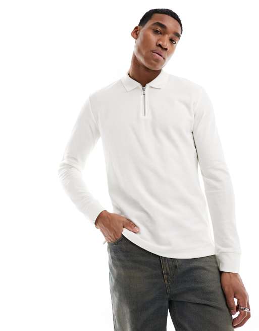 Jack and jones polo best sale lange mouw