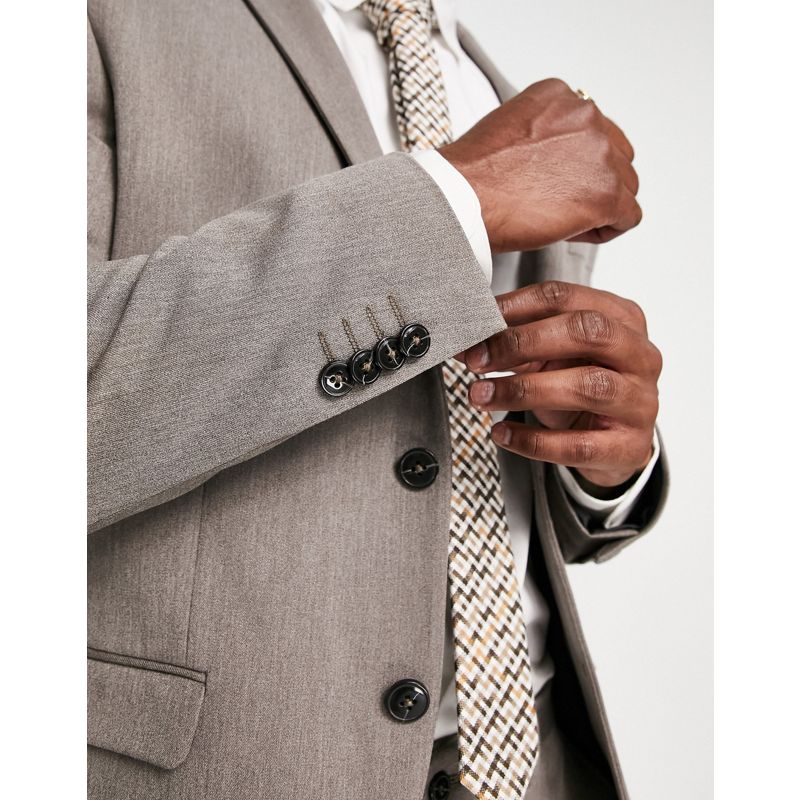 Abiti slim fit Uomo Jack & Jones Premium - Giacca da abito slim fit color sabbia testurizzato 