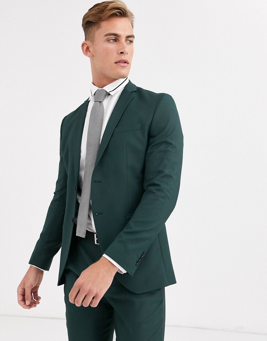 Jack & Jones Premium - Giacca da abito slim verde