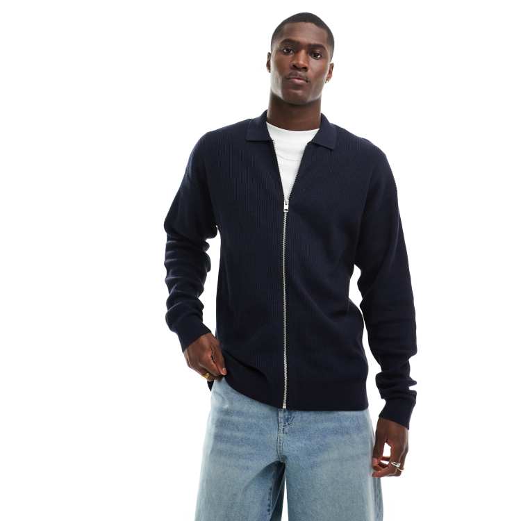 Sweat Homme Grande Taille Cardigan Homme Laine Unie Tricot Hiver