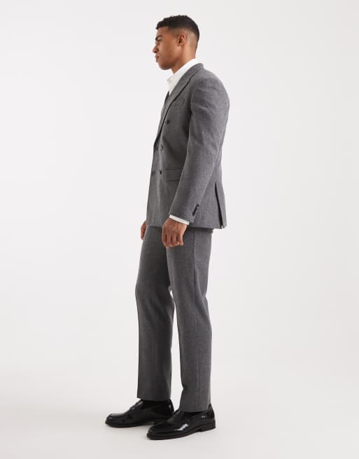 Jack & Jones – Premium – Grå, avslappnade kostymbyxor i ylle, del av kostym, 3 av 5