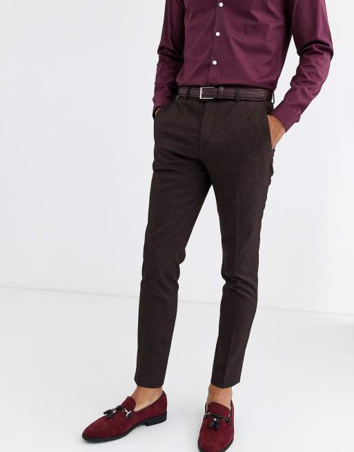 jacquard trouser suit