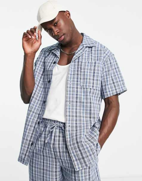 Jack & Jones Premium co-ord revere shirt in denim 