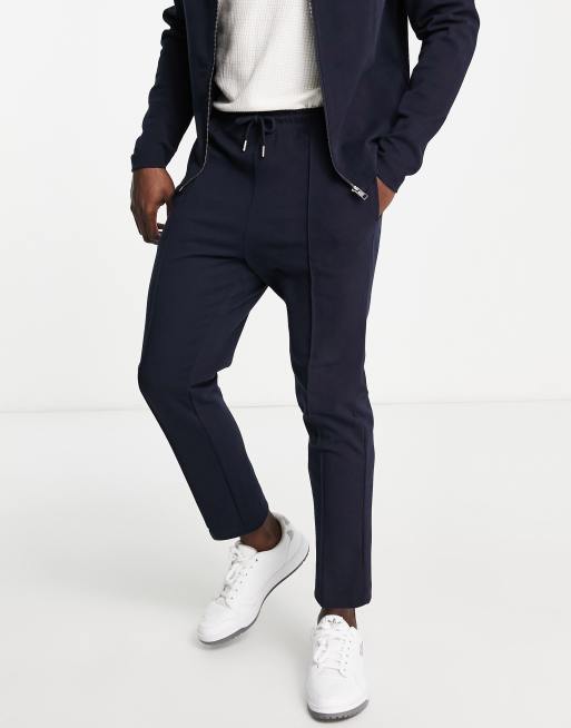Jack & Jones Premium jersey trackies in navy (part of a set)