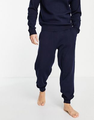 Survêtements Jack & Jones Premium - Jogger confort d'ensemble en maille - Bleu marine