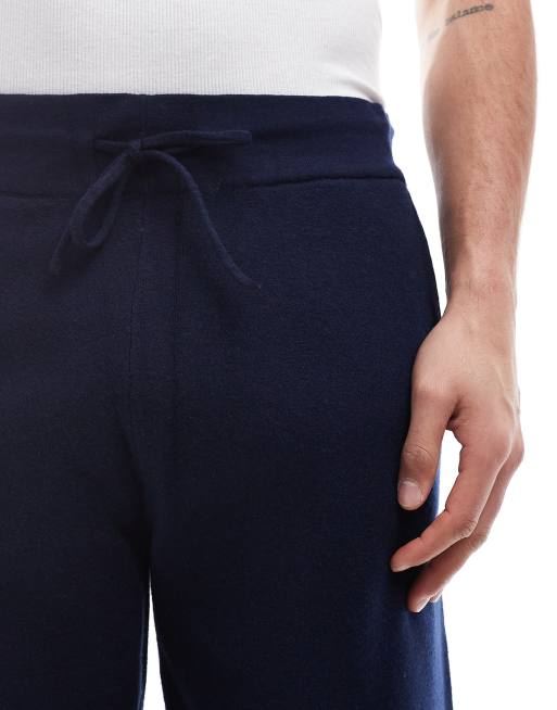 Jack & Jones Premium - Joggers da casa in maglia blu navy, 5 di 5