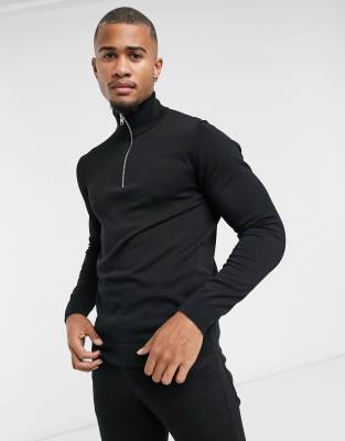 asos quarter zip jumper