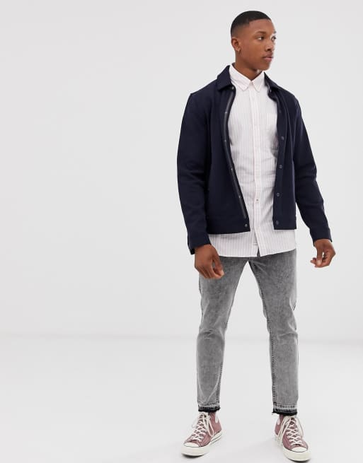 Jack & Jones Premium – Koszula na krótki rękaw w różowe paski, 4 z 4