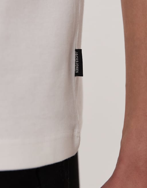 Jack & Jones - Premium - Kraftig hvid T-shirt med rygprint, 5 af 5