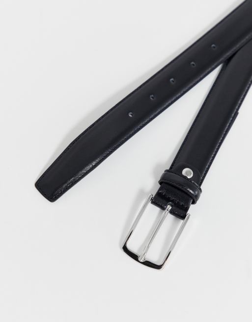 Jack & Jones premium leather belt in black, 4 of 4