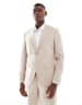 Jack & Jones Premium linen mix slim fit suit blazer in beige 