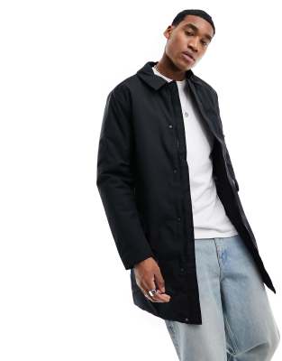 Jack & Jones Premium mac coat in black