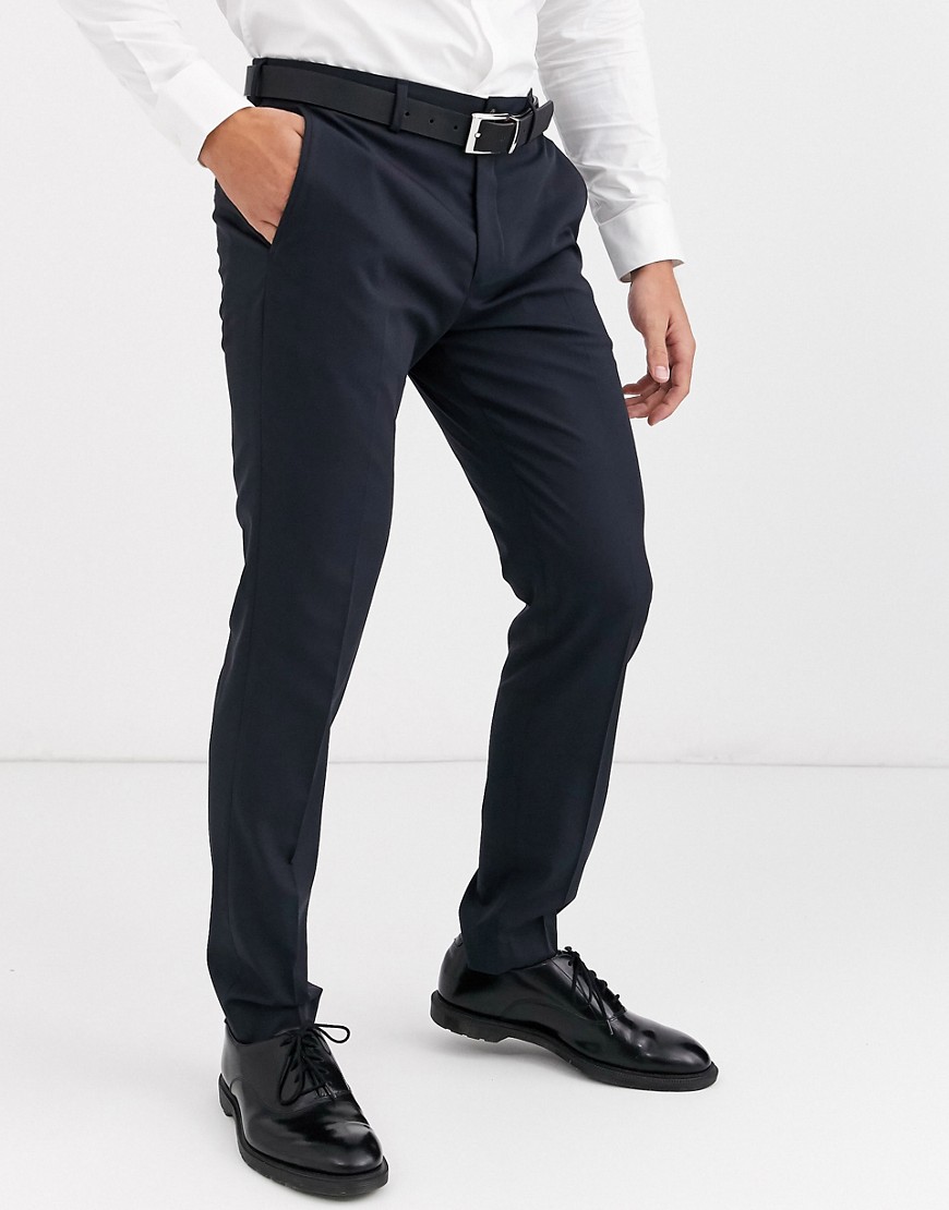 Jack & Jones – Premium – Marinblå kostymbyxor med superstretch och extra smal passform
