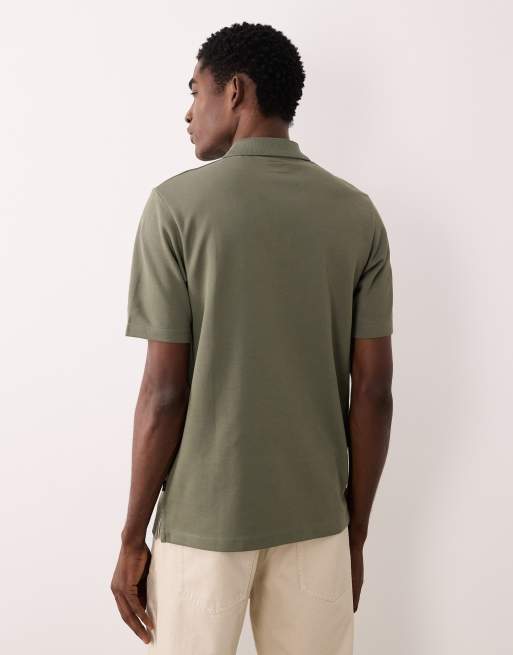 Jack & Jones Premium - Mørkegrøn polo med lynlås, 5 af 5