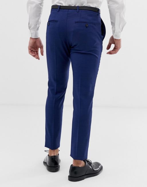 Jack & Jones Premium – Niebieskie spodnie garniturowe o dopasowanym kroju, 2 z 4