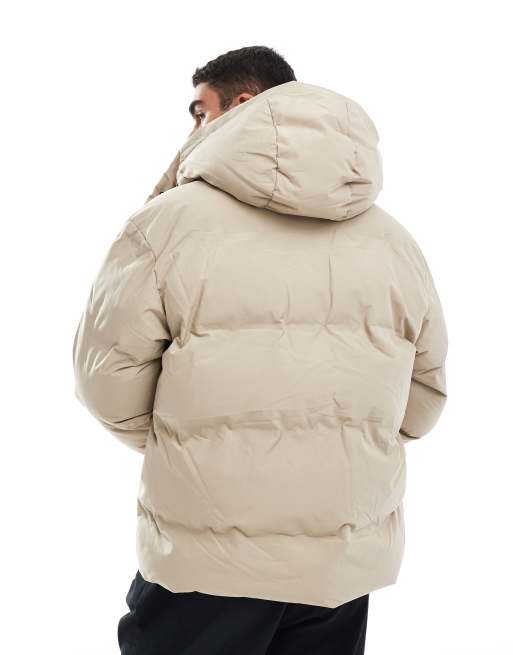 Jack & Jones - Premium - Oversized gewatteerd jack in beige , 3 van 4