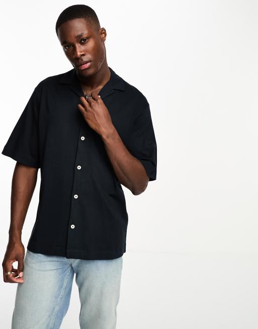 Jack & Jones Premium oversized heavyweight jersey revere collar