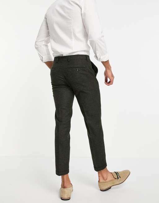 Jack Jones Premium Pantalon de costume mouchet Kaki ASOS