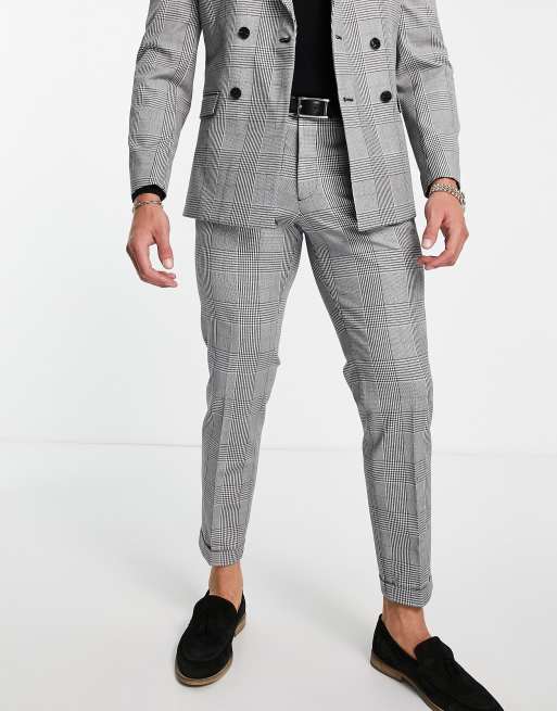 Jack & Jones Premium - Pantaloni comodi da abito a quadri heritage, 4 di 4