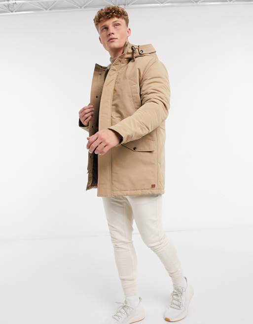 parka beige jack and jones